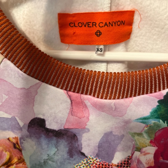 MOVING SALE Clover Canyon Colorful Sweatshirt sz XS or S - Picture 2 of 4